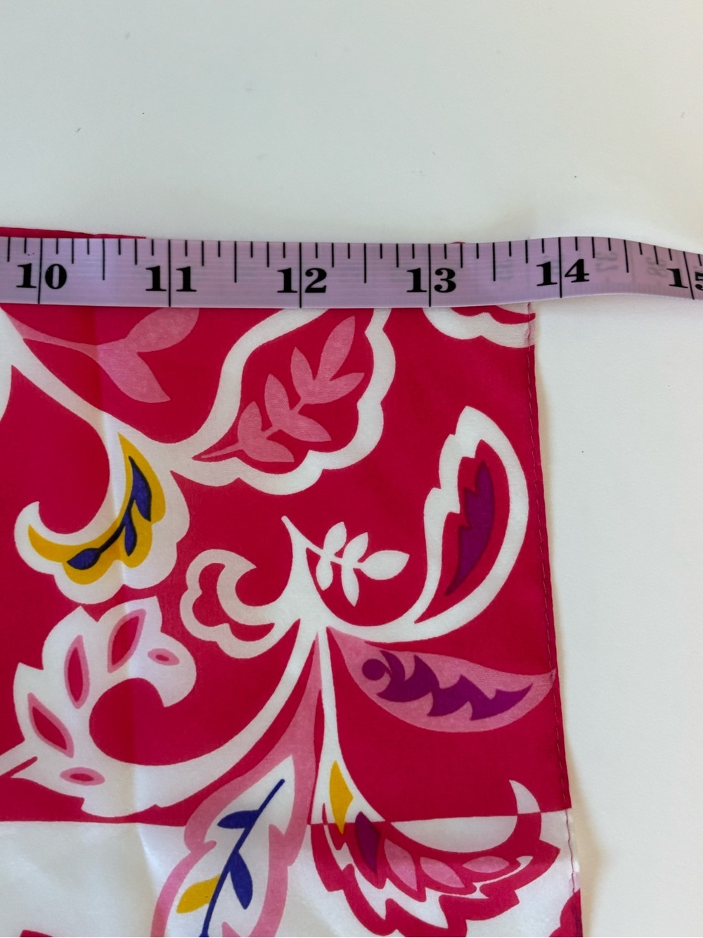 Bundle 2/$30! Cynthia Rowley Silk Scarf Pink Floral - Picture 6 of 8